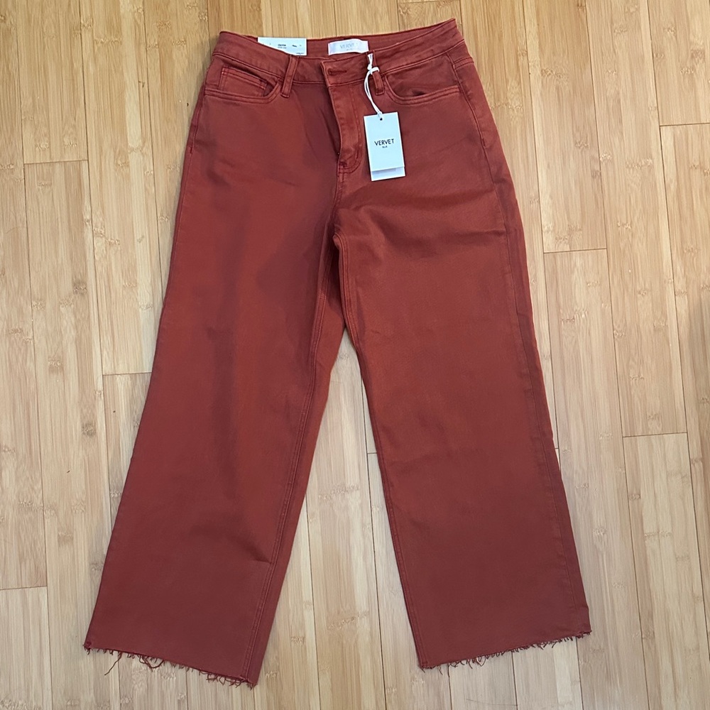 Vervet Rust Wide Leg Crop